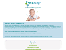 Tablet Screenshot of mainbaby-ffm.com